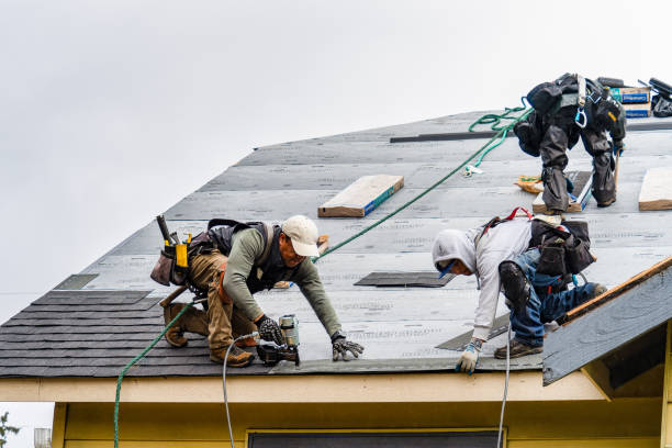 Professional Roof Replacement technician working in Franklin, NC